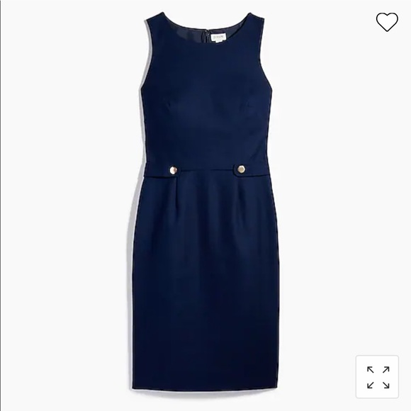J. Crew Factory Sheath Dress with Waist Tabs - Picture 4 of 16